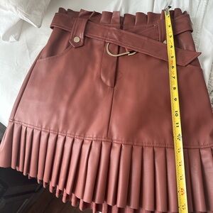ZARA leather skirt. Brand new, no tags.